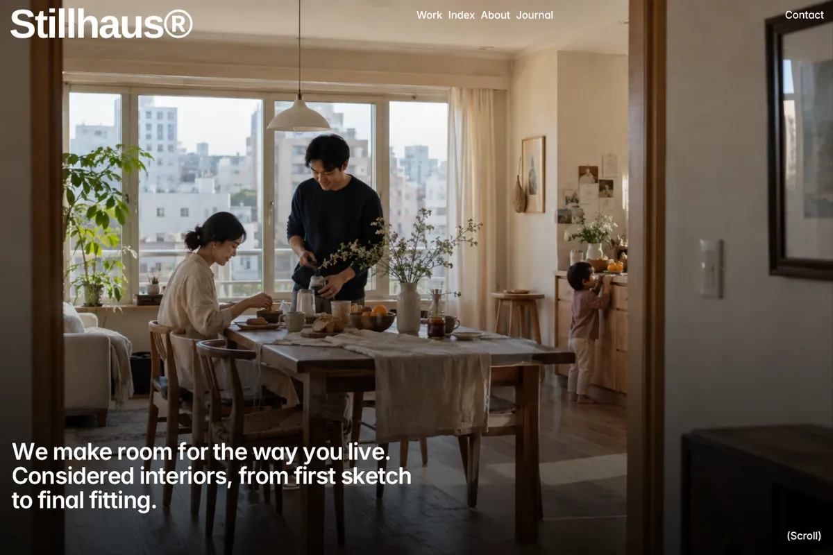 Stillhaus website home page